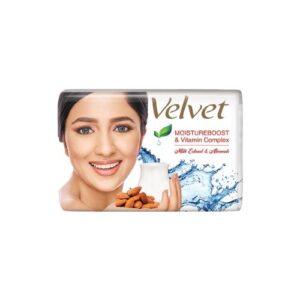 Velvet Milk Extract & Almonds Soap 95G X 4