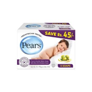 Pears Pure & Gentle Soap 5 Soaps 350G