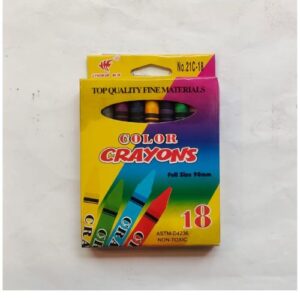 Colour Crayons 90Mm 18Pcs