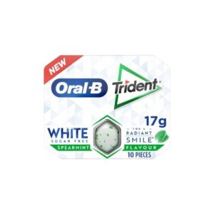 Trident Oral-B White Sugar Free 10P Gum Card 17G