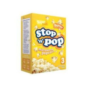 Stop & Pop Microwave Popcorn Butter 255G