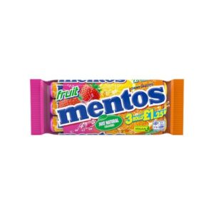 Mentos Fruit Roll 3Pk 114G
