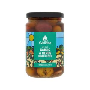 Cypressa Whole Garlic&Herbs Mix Olives 315G