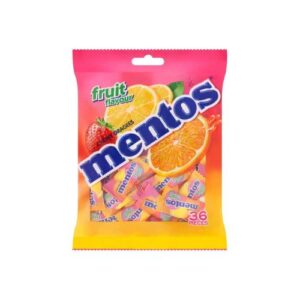 Mentos Fruit Flv Chewy Dragees 97.2G