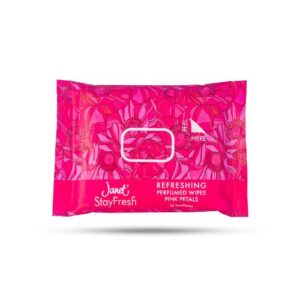 Janet Pink Perfumed Wipes 10 Towellettes