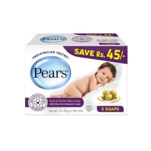 Pears Pure&Gentle 5 Soap With Pears Active Flora Soap 70G Free
