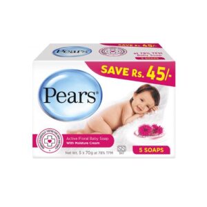 Pears Active Floral 5 Soap With Pears Active Floral 70G Free