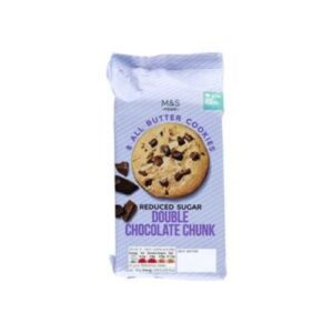M&S Double Chunk Cookies Reduced Sugar 200G
