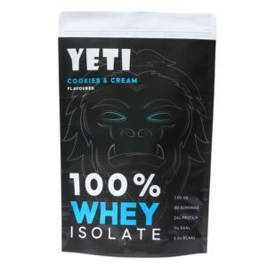 Yeti Whey Protein Cookies & Cream Isolate 1.05Kg